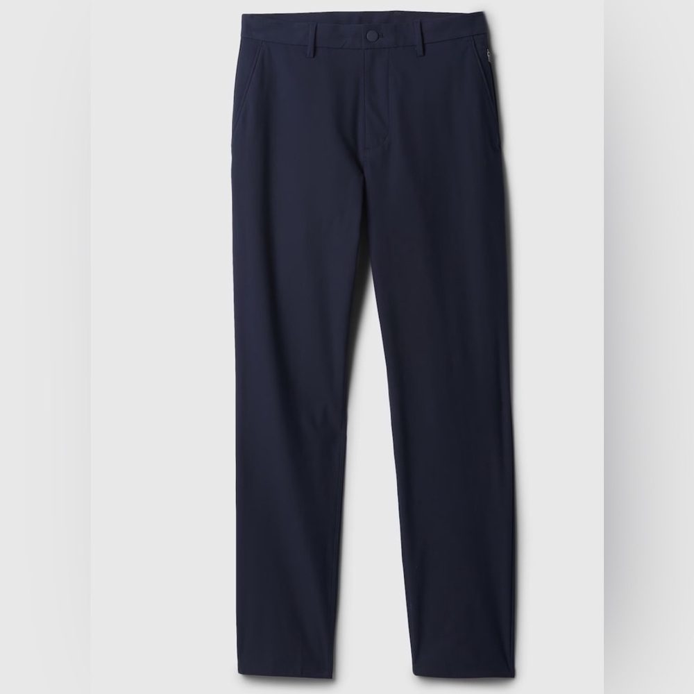 GAP GAPFIT PERFORMANCE PANTS NAVY BLUE NYLON SPANDEX MENS SIZE 36/30
